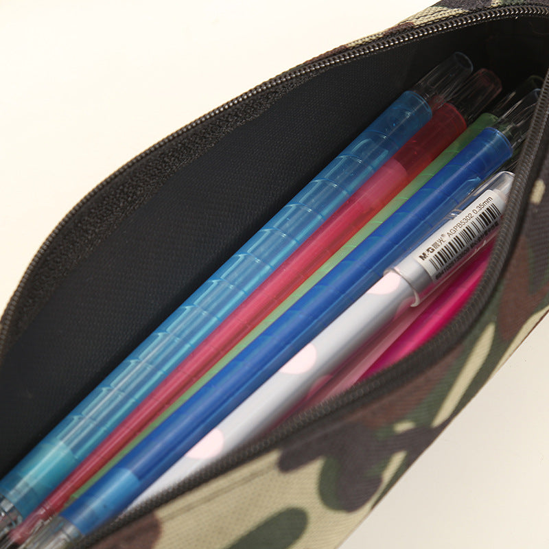 Bolsas de lápiz de camuflaje de tela Oxford al por mayor